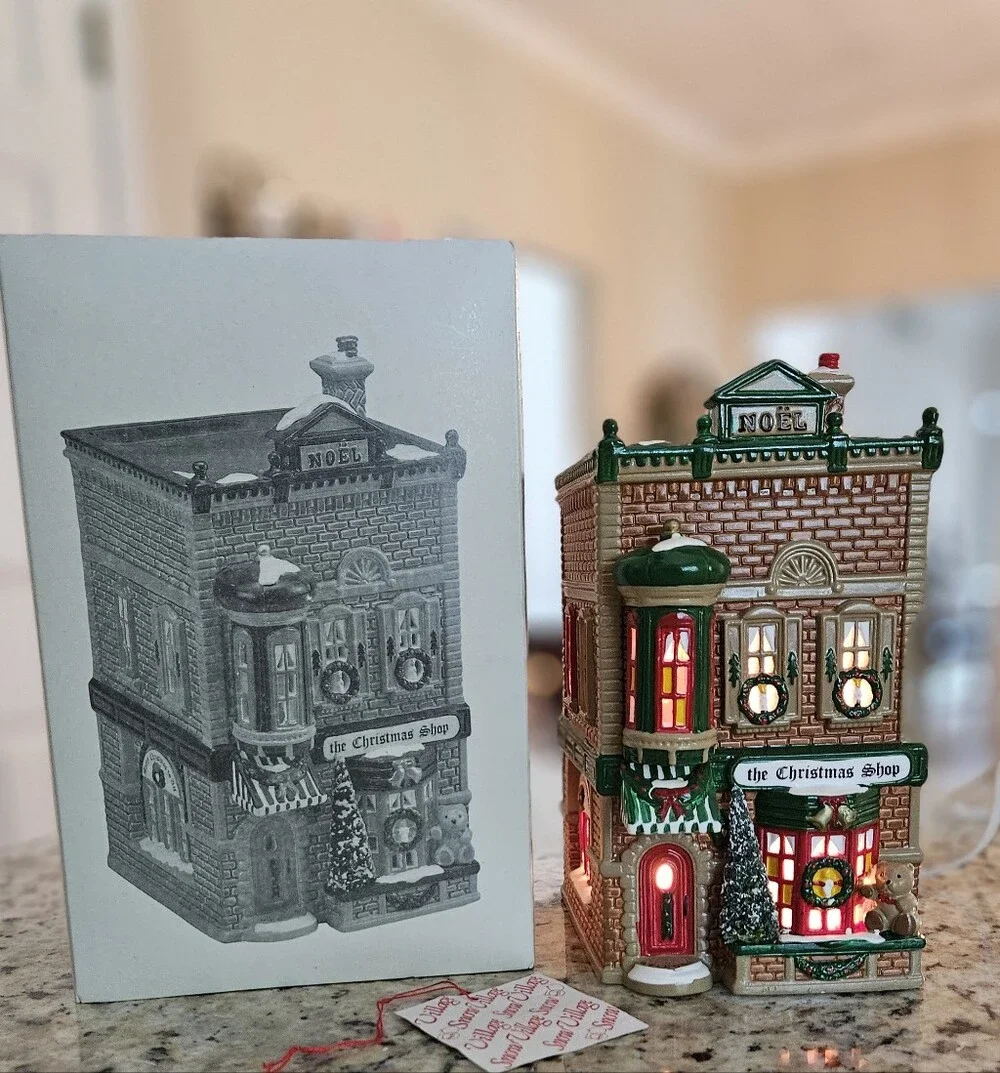 Department 56 The Christmas Shop Original Snow Village Lighted Building 50970